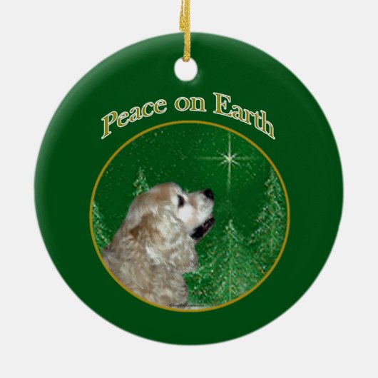 Décoration En Céramique Cocker Spaniel Peace (Dos)