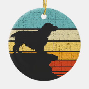 Décoration En Céramique Cocker Spaniel Retro Vintage 60s les années 70 Chi