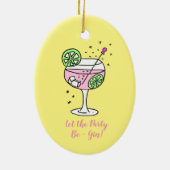 Décoration En Céramique Cocktail de gin glass (Dos)