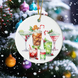 Décoration En Céramique Cocktail de Noël Boissons Boissons<br><div class="desc">Cette conception peut être personnalisée en choisissant l'option Modifier la conception. Vous pouvez également transférer sur d'autres objets. Contactez-moi à l'adresse colorflowcreations@gmail.com ou utilisez l'option conversation en haut de la page si vous souhaitez avoir cette conception sur un autre produit ou avez besoin d'aide. Voir d'autres de mes dessins ou...</div>