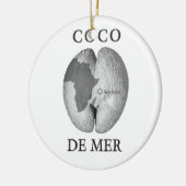 Décoration En Céramique Coco De Mer Ornament (Gauche)