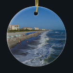 Décoration En Céramique Cocoa Beach Côté<br><div class="desc">La belle plage de Cocoa, Floride de la célèbre jetée de Cocoa Beach. Vous recherchez plus d'impressions ou de produits ? N'hésitez pas à visiter mon magasin : http://www.zazzle.com/timelessmomentsphtgy Cette photo a été prise par Jennifer White with Timeless Moments Photography. Toutes les images sont protégées par copyright © Timeless Moments...</div>