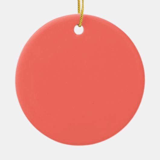 Décoration En Céramique Code hexadécimal de corail FF6F61 (Devant)