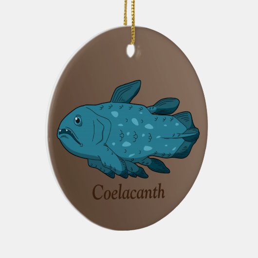 Décoration En Céramique Coelacanthe- Poisson ancien (Droite)