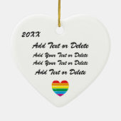 Décoration En Céramique Coeur arc-en-ciel (Dos)