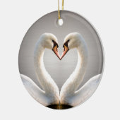 Décoration En Céramique Coeur blanc de cygne (Gauche)