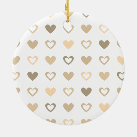 Décoration En Céramique coeur coloré (Dos)