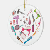 Décoration En Céramique Coeur de coiffeur Outil coiffeur (Gauche)