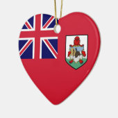 Décoration En Céramique Coeur de drapeau des Bermudes (Gauche)