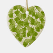 Décoration En Céramique Coeur de feuille de Ginkgo (Droite)