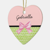 Décoration En Céramique Coeur des points de chaux (Gauche)