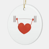 Décoration En Céramique Coeur d'haltérophilie (Gauche)