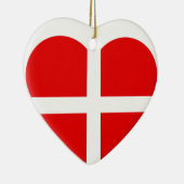 Décoration En Céramique Coeur Drapeau Suisse (Droite)