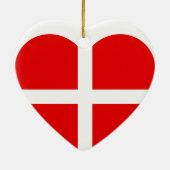 Décoration En Céramique Coeur Drapeau Suisse (Dos)