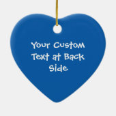 Décoration En Céramique Coeur du drapeau grec (Dos)