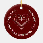 Décoration En Céramique Coeur du génie civil (Dos)