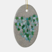 Décoration En Céramique Coeur en verre de mer (Droite)