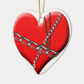 Décoration En Céramique Coeur enchaîné (Gauche)