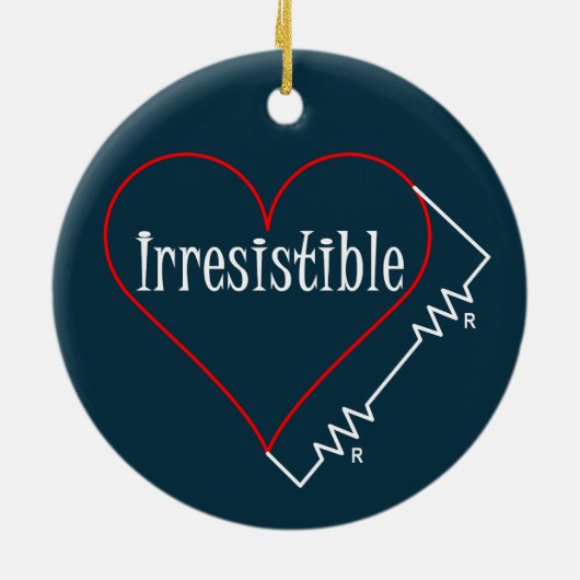 Décoration En Céramique Coeur irrésistible (Dos)