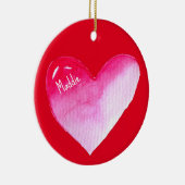 Décoration En Céramique Coeur rose valentine pop art (Droite)