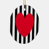 Décoration En Céramique Coeur rouge (Droite)