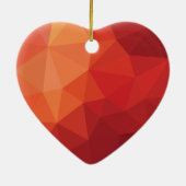 Décoration En Céramique Coeur rouge 3d moderne (Dos)