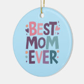 Décoration En Céramique Coeurs et fleurs mignons Meilleure maman jamais (Gauche)