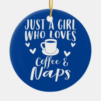 Décoration En Céramique Coffee And Naps Apparel Funny Nap Lovers Design 