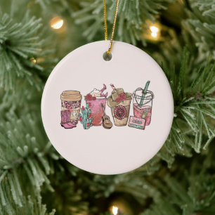 Décoration En Céramique Coffee Lover Western Cowboy