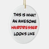 Décoration En Céramique coiffeur, génial (Droite)