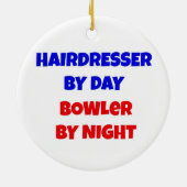 Décoration En Céramique Coiffeur par Day Bowler par Night (Dos)