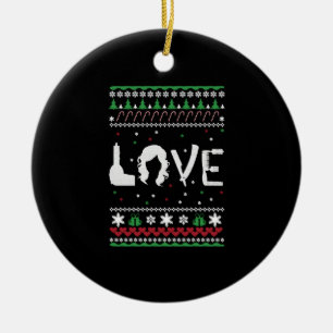 Décoration En Céramique Coiffeur - Vilain pull de Noël