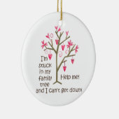 Décoration En Céramique Coincé dans l'arbre généalogique (Droite)