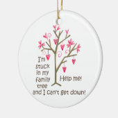 Décoration En Céramique Coincé dans l'arbre généalogique (Gauche)