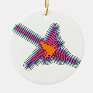 Décoration En Céramique Colibri de Nazca Pérou Dessin