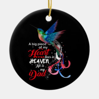 Décoration En Céramique Colibri Un gros morceau de mon coeur vit dans