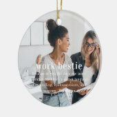 Décoration En Céramique Collaborateur | Sentiments photo Keepsaké Noël (Gauche)