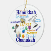 Décoration En Céramique Collage Chanukah/Lumière (Gauche)