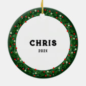 Décoration En Céramique Collectif de Noël de Kickball (Dos)