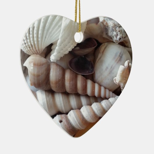 Décoration En Céramique Collection de coquillages exotiques, plage d'été (Droite)