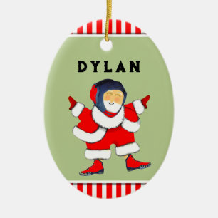 Décoration En Céramique Collection de luttes personnalisées Noël