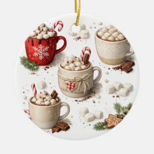 Décoration En Céramique Collection de Noël au cacao chaud