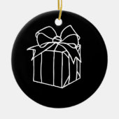 Décoration En Céramique Collection de Noël simple - Présente (Devant)