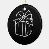 Décoration En Céramique Collection de Noël simple - Présente (Gauche)