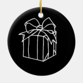 Décoration En Céramique Collection de Noël simple - Présente (Dos)