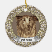 Décoration En Céramique Collie Loving Memory ornament (Devant)