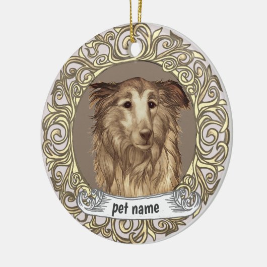 Décoration En Céramique Collie Loving Memory ornament (Gauche)