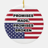 Décoration En Céramique Collier "Promesses faites, promesses brisées" ou (Dos)