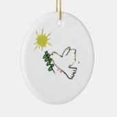 Décoration En Céramique Colombe blanche (Droite)