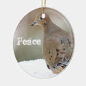 Décoration En Céramique Colombe de deuil (Gauche)